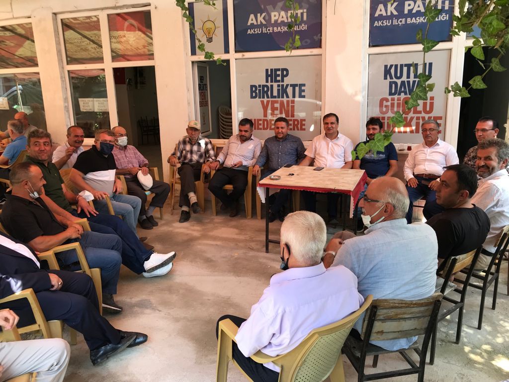 Aksu İlçe Bayramlaşmamızı İl Başkan Yardımcılarımız Mehmet Ali ERTUĞRUL,Uğur ASLAN İl Yönetim Kurulu Üyelerimiz İsmail ÖZCAN, Abdullah ÇOBANKAYA, Mustafa KOCAER,Musa MACİT, İl Genel Meclis Başkanımız Serkan KESKİN ve Aksu İlçe Teşkilat mensuplarımızın katılımıyla gerçekleştirdik.