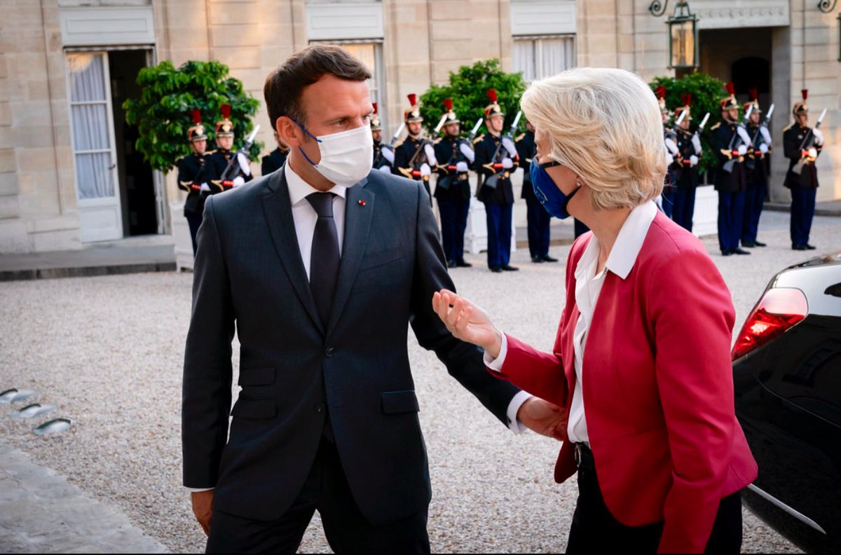 Great meeting with <a href="/EmmanuelMacron/">Emmanuel Macron</a>. 

We discussed current topics and the upcoming French Presidency of the Council of the EU.