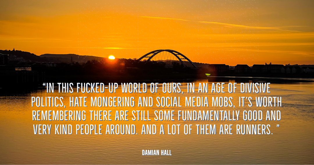 awv's tweet image. This weekend I embark on the biggest run I've ever attempted (72 miles) and the number of runners who want to support me along the way is humbling. It reminded me of this quote I read in the excellent book by @Ultra_Damo - In It for the Long Run. #ukrunchat