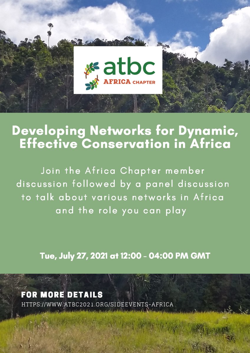And remember this side event #ATBC2021