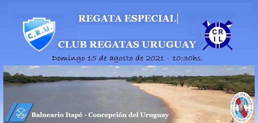 CRILitoral's tweet photo. REGATA ESPECIAL “117° ANIVERSARIO” DEL CLUB REGATAS URUGUAY
Los invitamos a participar de la Regata Especial del Club Regatas Uruguay, que se disputará en el #BalnearioItapé, de #ConcepcióndelUruguay, el domingo 15 de agosto
Copa “117º Aniversario CRU”🏆
👉https://t.co/8LgquXFrbP https://t.co/y67I4VzvyY