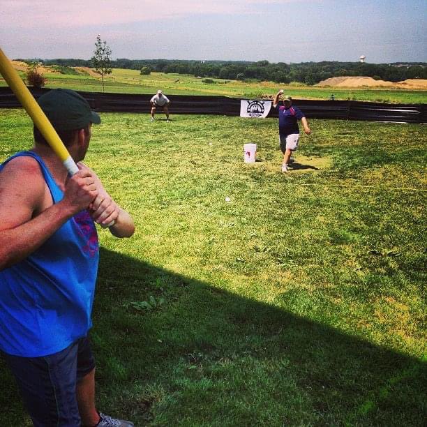 WiffleWars's tweet photo. The first, O.G. #WiffleWars in @PaulFletcher971’s backyard. Circa 2013. https://t.co/246OCYkJ0d