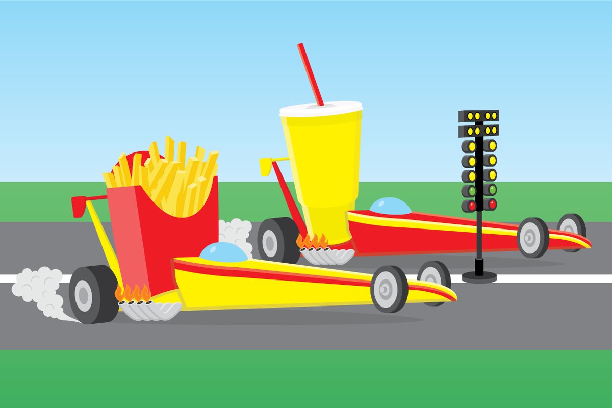 Gratisography's tweet photo. Fast food race free vector illustration #fastfood #wantfrieswiththat #dragracing #vectorart #cartoon #freevector #drawing #illustrator #digitalart #designelements #gratisography #stockphoto #freestockimages #freestockphotos #creativecommons #funnypictures #retrostyle https://t.co/37e3S1VXj3