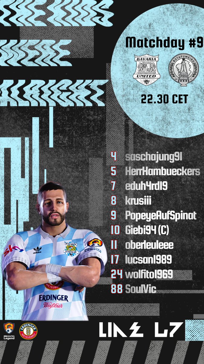 📋 Our Starting-11 for today against <a href="/BotafumeiroF/">BotafumeiroFM 🛰️</a>

📽️ We are live in a few minutes on

Pack ma's 🔵⚪

#bav | #vs | #bota | #wapesleague