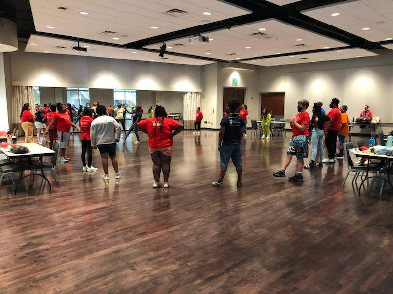 RudyReports's tweet photo. A different type of production is on stage at the #OrpheumMemphis. It's a camp designed to help kids cope with the grief of losing a parent and in some cases both through the use if the arts. @LocalMemphis https://t.co/VIME5quau6
