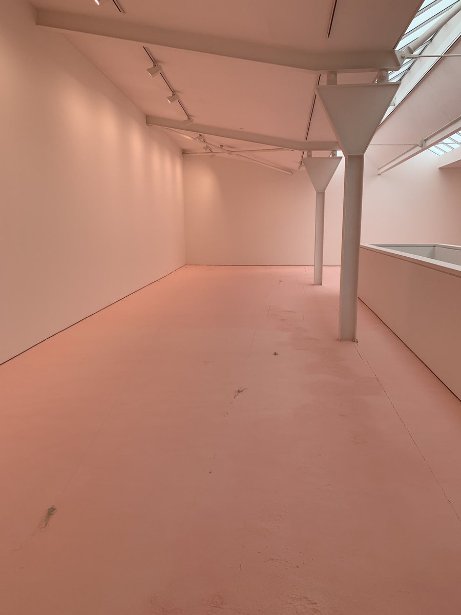 caroline_binnie's tweet photo. Karla Black sculptures @fruitmarket today, subtle colours and playful abstract work in a stunning new space. The first one’s created from Gaviscon #karlablack #fruitmarket https://t.co/msZy5Y4gA0