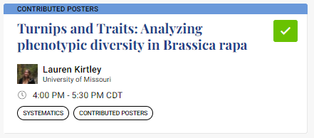 polyestploid's tweet photo. Come see a poster by our amazing undergrads in the Pires Lab at #Botany2021 4:00pm today! https://t.co/PnBKen1kdt