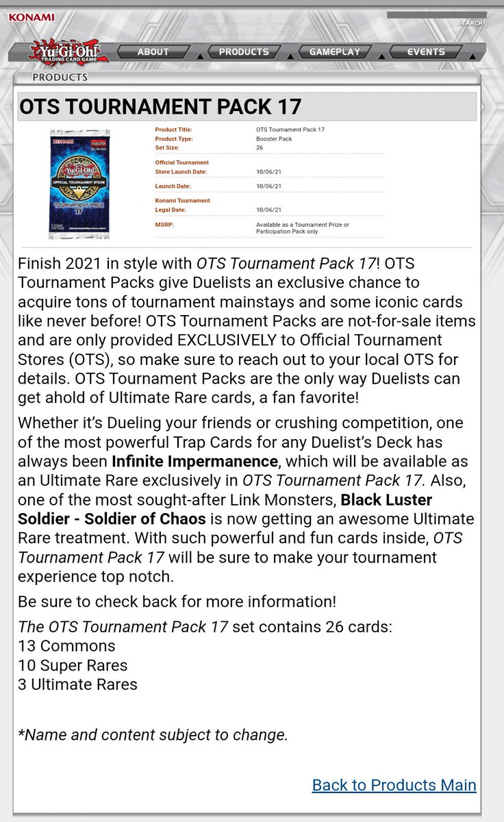 Les OTS 17 viennent d'être dévoilés ! 

Infinite Impermanence arrive en Ultimate Rare ! 😱

Nous, on est grave HYPE, et vous ? 🔥