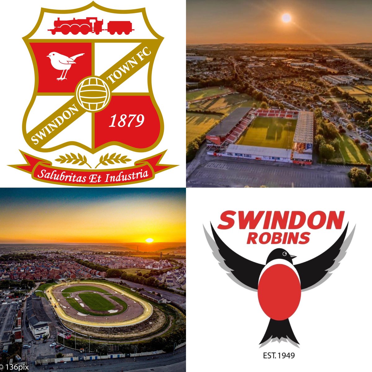 The two stadiums maybe ageing but for many, there’s no other place to be #swindonspeedway #swindontownfc #hometownclubs