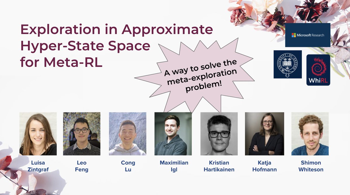 In Meta-RL, the *agent* is responsible for collecting the data that we meta-train on. If it doesn't do this well, meta-training can fail! 😱

We address this meta-exploration problem in our #ICML2021 paper. Come by our poster this Friday 5-7AM BST!