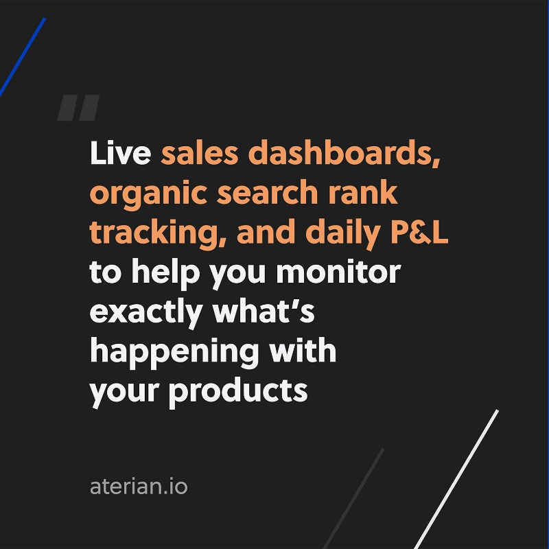 aterian_io's tweet photo. Turnkey access to the platform enabling hundreds of millions in sales across the largest ecommerce channels