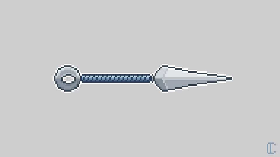 CornaPix's tweet photo. #ThrowingKnife for @Pixel_Dailies 

#pixel_dailies #pixelart #aseprite https://t.co/Ul4zkoC844