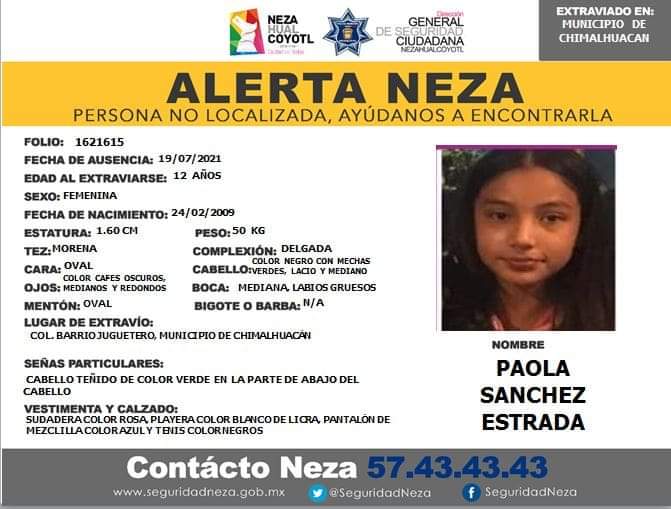 EnNezaRadio973's tweet photo. 🚨 Alerta #HoyXmi
Se solicita a la comunidad atender el caso por desaparición de las personas que aparecen a continuación y de saber su paradero, favor de comunicarse a:
➡️ @seguridadneza
📞 55-57-43-43-43
#EnNezaRadio #AlertaNeza #EnBuscaD' #RadioComunitaria #Nezahualcóyotl https://t.co/1F9S74yEYM