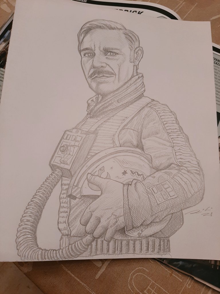 rikitopota's tweet photo. General Merrick #sketch #dibuix #retrat #portrait #starwars #rogueone #liderazul #generalmerrick https://t.co/7zhJstkCfu