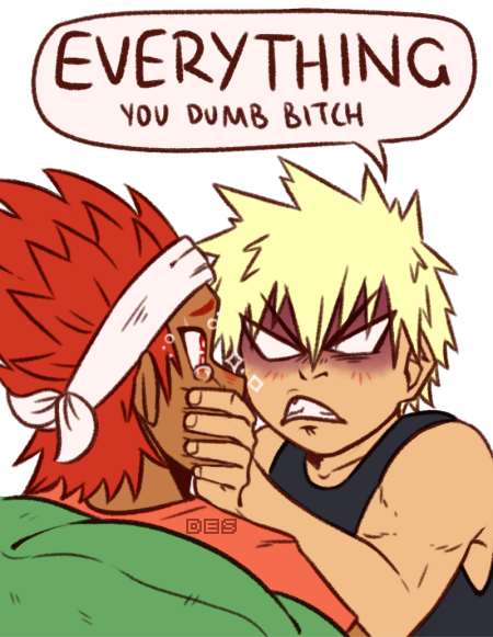 des_exe's tweet photo. this has been collecting dust in my wip folder for a hot minute but i still like it. good ole agressive wholesomeness 
#kiribaku #krbk #kirishimaeijirou #bakugoukatsuki https://t.co/KGb5SpB9bs