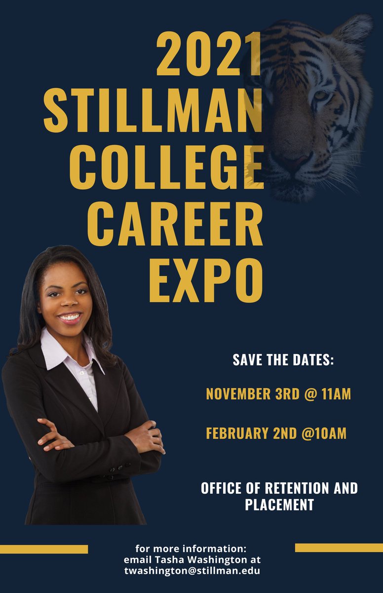 Stillman_ASC's tweet photo. SAVE THE DATES for the upcoming Career Expos! Join us and network with various employers and graduate schools this Fall! 

#stillmancollege 
#academicsuccess
#careerexpo https://t.co/WiWYZfCLSs