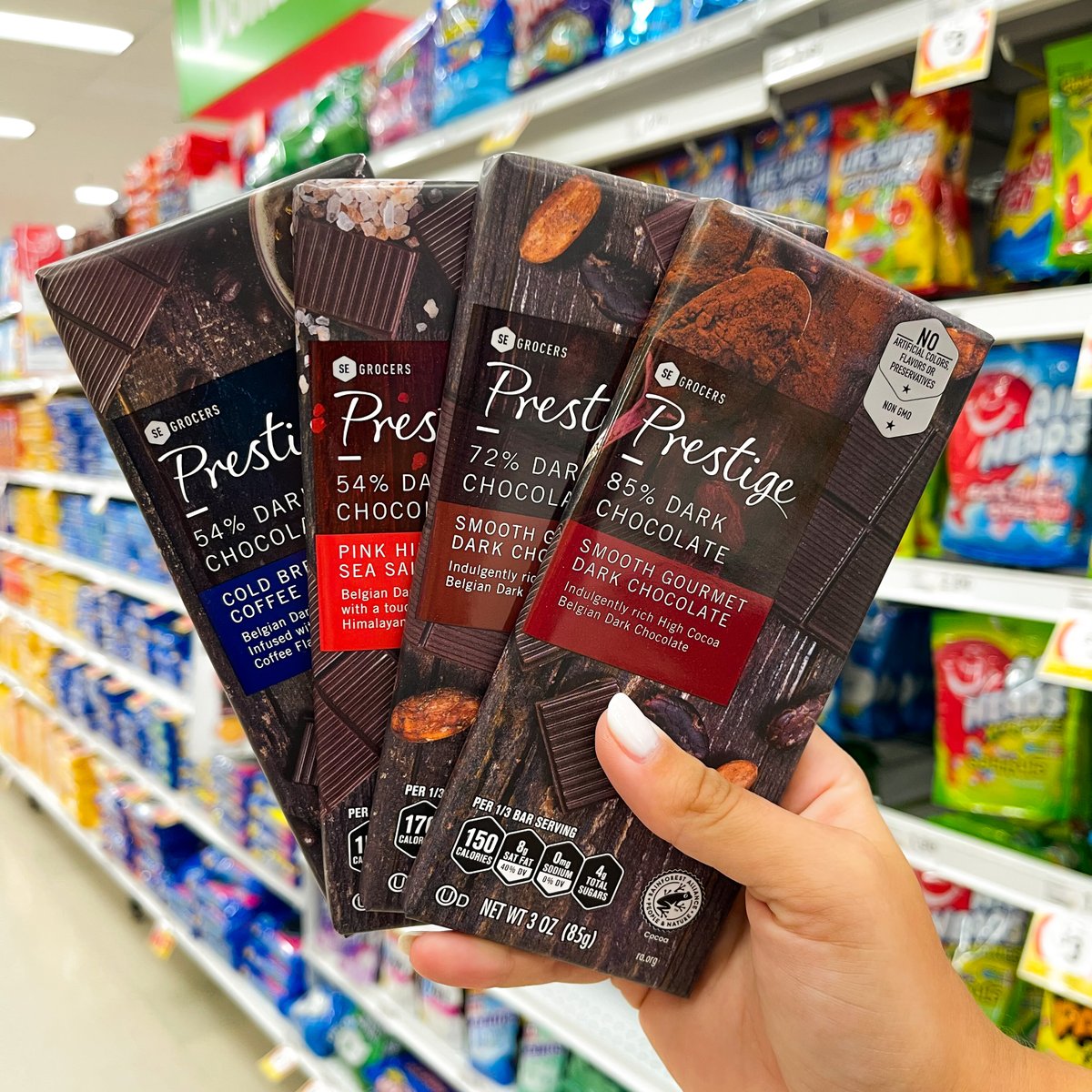 WinnDixie's tweet photo. A little too much chocolate is just the right amount. 🙌 Treat yourself with the #DealOfTheWeek, #SEGrocers Prestige Chocolate Bars! https://t.co/JCrXEgY8el