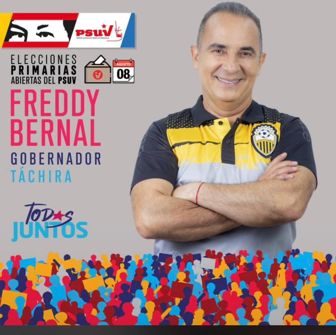 Clapmolino1's tweet photo. 📢 A 18 días para que el pueblo elija  a @FreddyBernal como el candidato de la patria para la Gobernación del Táchira 

¡Todos somos #Bernal!
💛🖤❤️🚩🚩🚩
#PonleCorazón

@Juntosxtachira1
@BermudezJoseA @arguelloyepfri @PSUVTachira https://t.co/bgzlPKOjRb