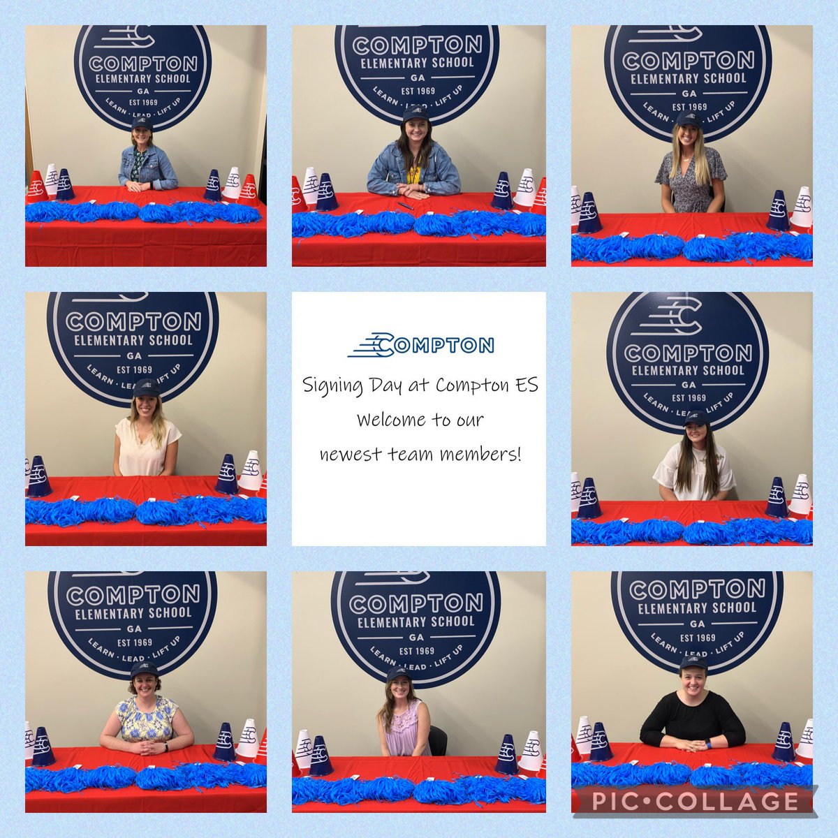 Comptoncubs's tweet photo. We are so happy to have these awesome teachers join our team! #everydayisgameday #makeanimpact @lairbeth1 @ACLittle23 @CobbSchools https://t.co/M4ePVjkXWA