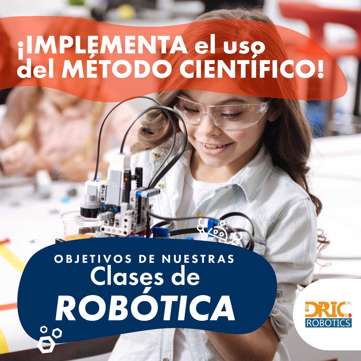 DricRobotics's tweet image. Con nuestra metodología DRIC (Design Robotics through Innovation and Creativity) tus hijos obtendrán la capacidad de implementar este método en actividades de robótica, pudiendo generar ideas, probarlas, sacar sus propias conclusiones y ser ellos mismos los críticos de su trabajo