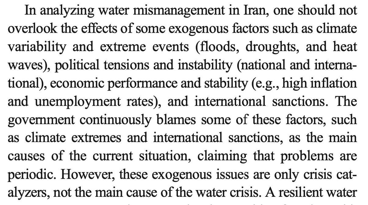 KavehMadani's tweet image. If you’re an analyst/journalist trying to report what’s going on in #Khuzestan (Iran) right now, PLEASE don’t be a reductionist!

What we see has been caused by decades of bad water management, poor environmental governance &amp;amp; lack of foresight, not sanctions &amp;amp; climate change.