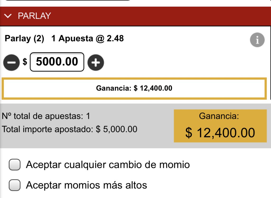 picks_goat's tweet image. Parlay doble colaboracion con @LaMeraFiera 

800 RT/MG y lo compartimos con todos ustedes

Siguenos a ambos para esta y mas colaboraciones juntos