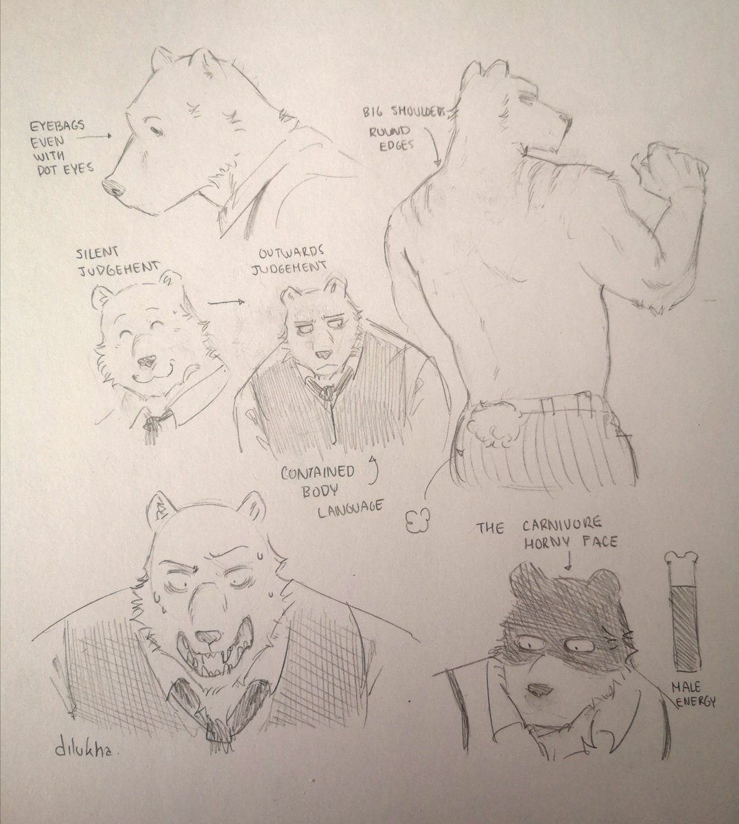 Riz / Pina doodle pages +notes bc i need to learn to draw them faster (unsuccesful so far)
#BEASTARS #beastarsfanart 