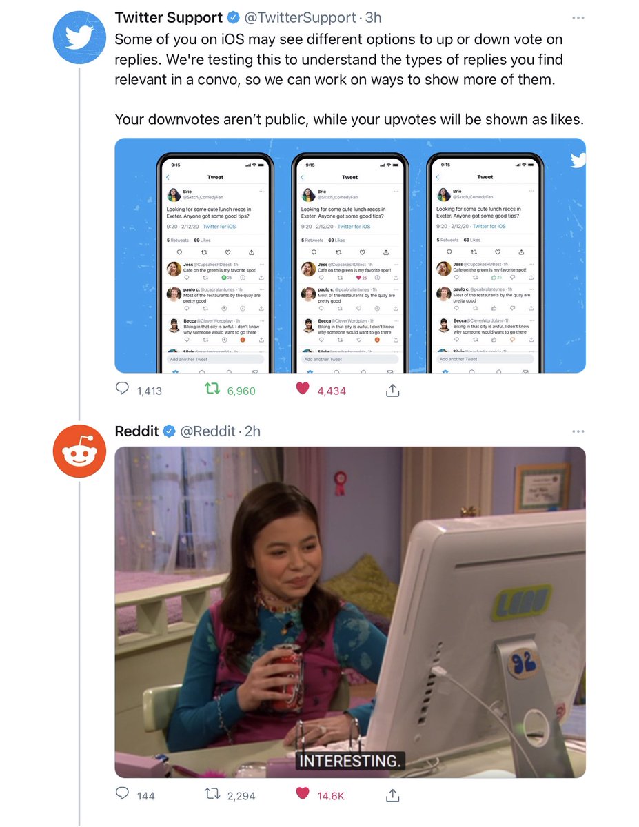 wongmjane's tweet photo. i’ve never seen twitter being ratioed like this on a tweet about features https://t.co/k89FLS2LCa