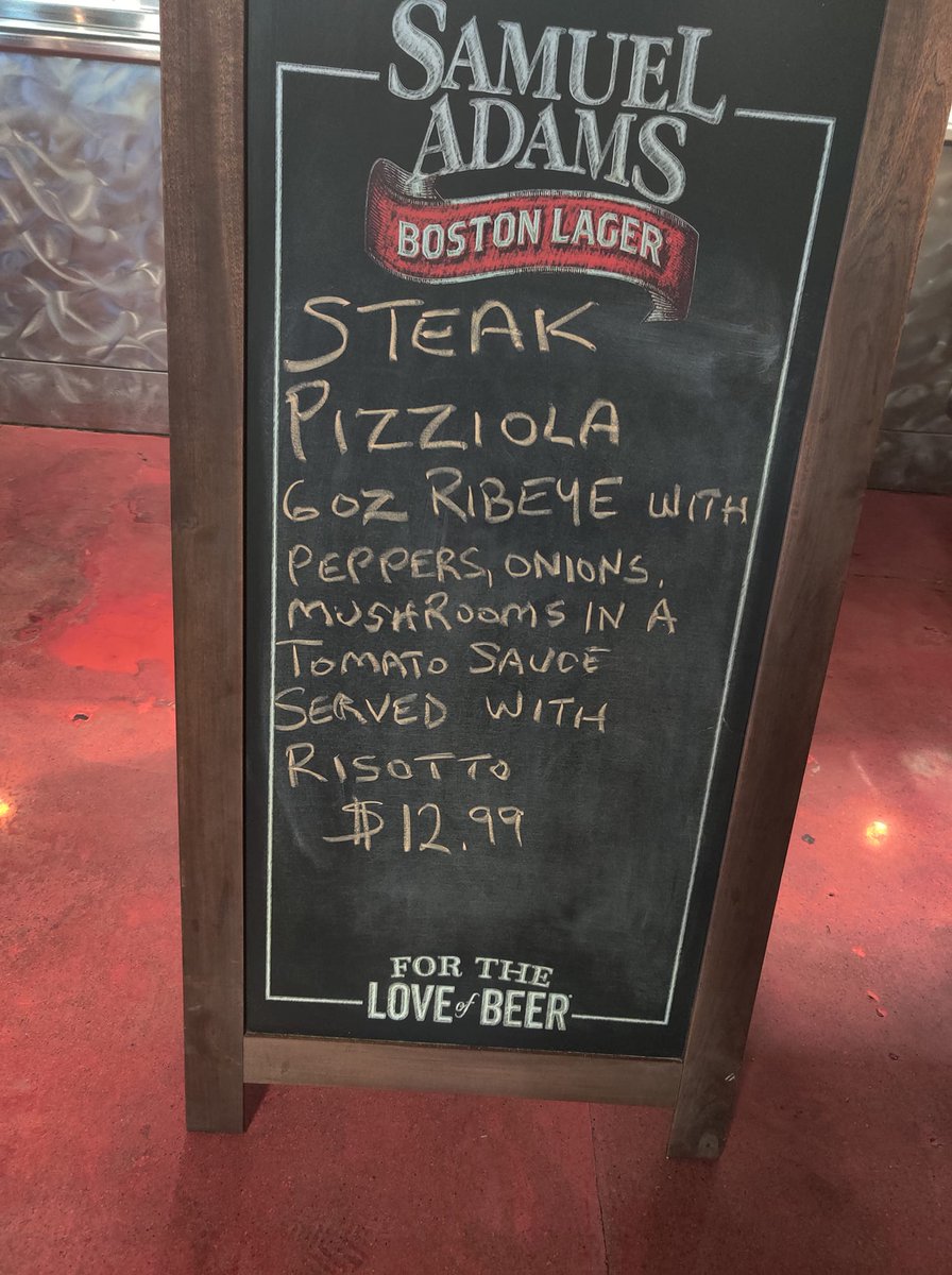 This week's special: Steak Pizziola with Risotto $12.99

We're not just pizza! 🍕

#NormanEats #NormanOK #Oklahoma