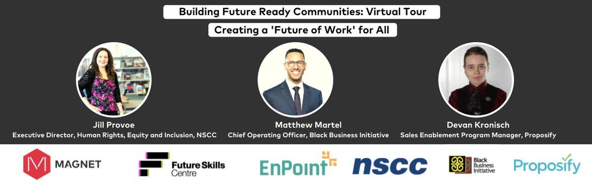 Join @MagnetToday and <a href="/YouEnPoint/">EnPoint</a> on July 27 at 1 pm for our webinar "Creating a Future of Work for All". Hear from leaders in Nova Scotia as they share their organizational and personal learnings in creating a future of work for all. 

Register: ow.ly/e9I350FAUXo