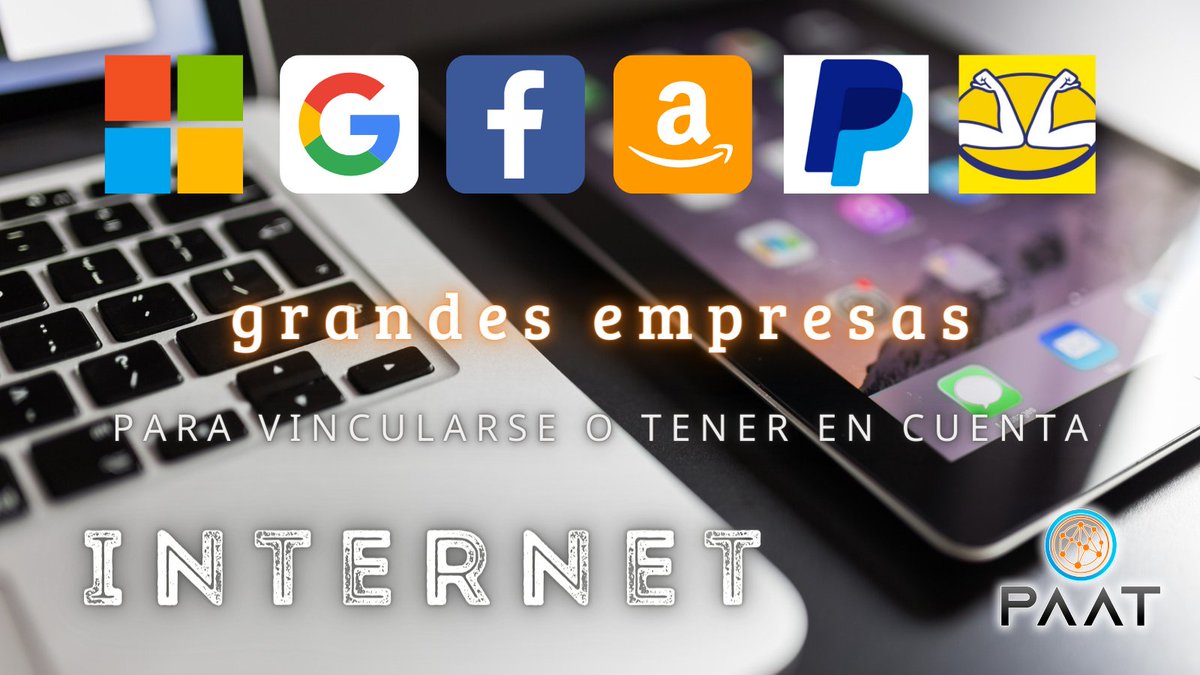 Si emprendes con una #tiendaonline o quieres lanzar tu #comercio tradicional a lo digital, debes tener presente a las grandes empresas del #ecommerce,  líderes en buscadores en portal y mapas, marketplaces, plataformas de pago y redes sociales. 

paat.mx/empresas-a-con…