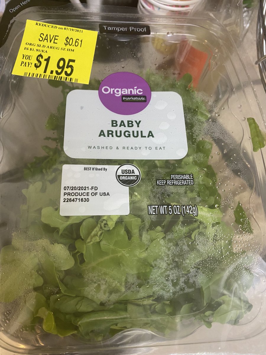 Well @Walmart my appetite is gone…. I wanted Arugula, not Grasshopper for dinner 🤢 #walmartfail #gross #marketsideorganic