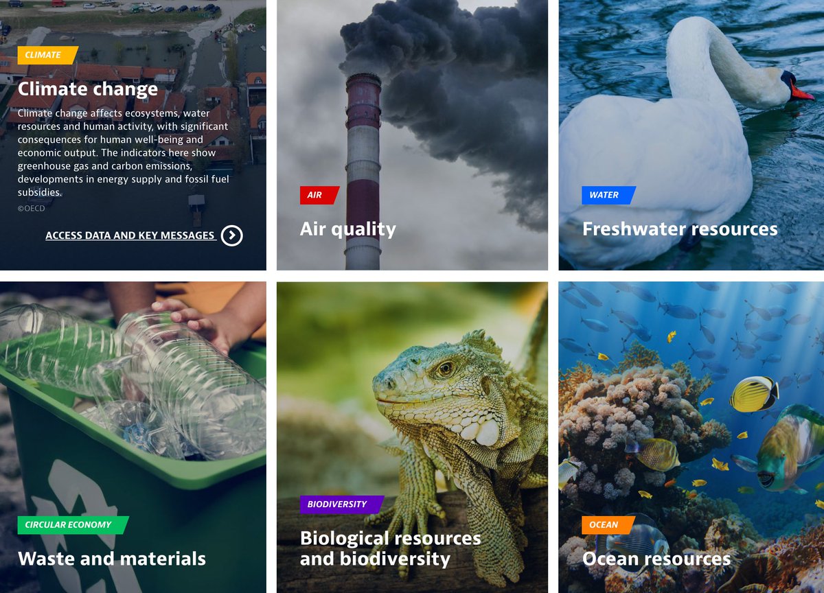 Each Friday, for the next 5️⃣ weeks, we’ll share key environmental resources. Today, visit <a href="/OECD/">OECD ➡️ Better Policies for Better Lives</a>’s Environment at a Glance platform! Explore recent data on: 
🦋#Biodiversity
🌏#ClimateChange
🔄#CircularEconomy 
🌤#AirQuality

Happy #SummerReading!📚👉 oe.cd/env-glance