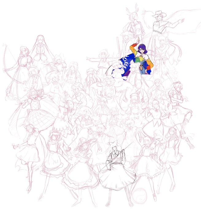 しばらく載せてなかったな〜
一応生きてます
#東方Project #イラスト好きな人と繋がりたい #絵描きさんと繋がりたい #イラスト