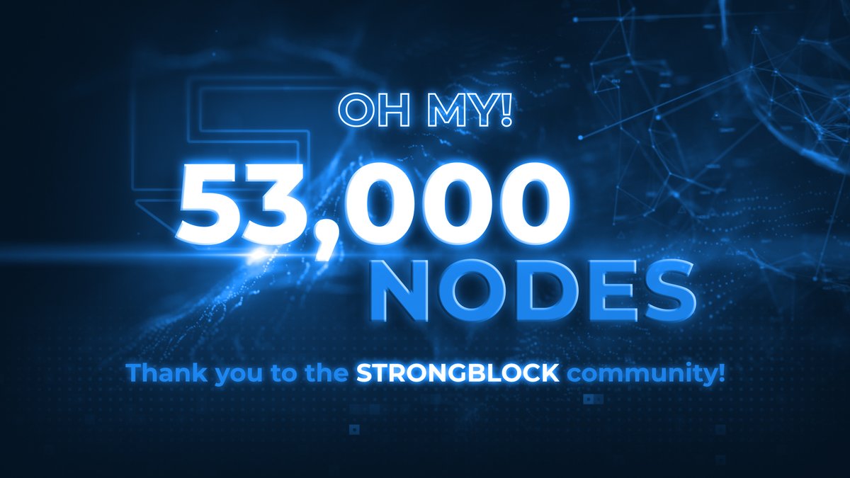 Strongblock_io's tweet photo. Two days later...👀

53,000 $STRONG nodes🥳 https://t.co/zPQdk79dCJ