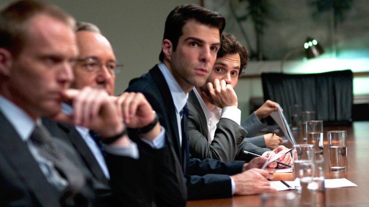 Margin Call ★★★★
#JCChandor's (one of the great modern directors) directorial debut has become one of my go-to comfort movies. Even though it's just people in rooms talking about the financial crash of 2008, it's captivating throughout due to its astonishingly talented cast.