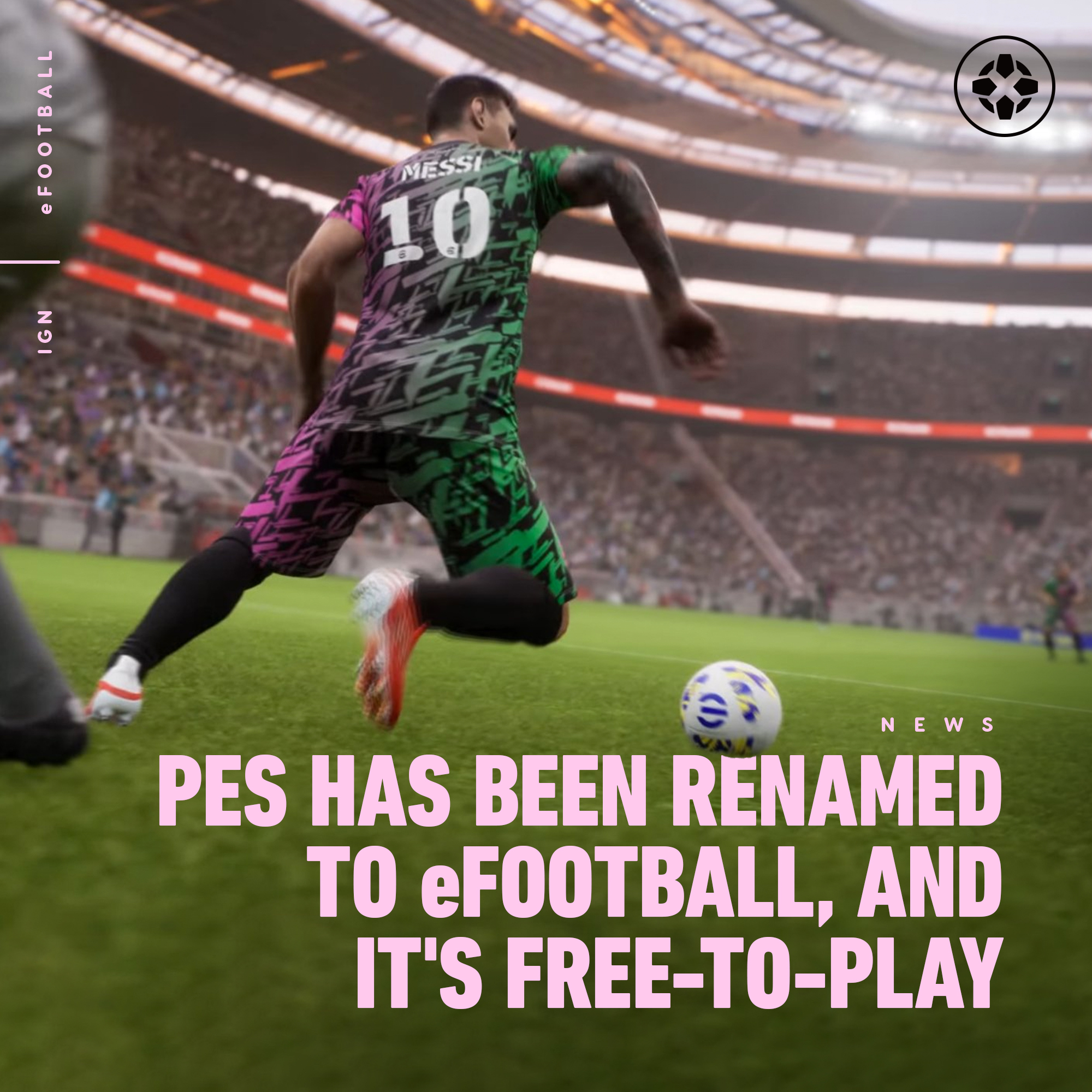 PES renamed eFootball, goes free-to-play, digital-only