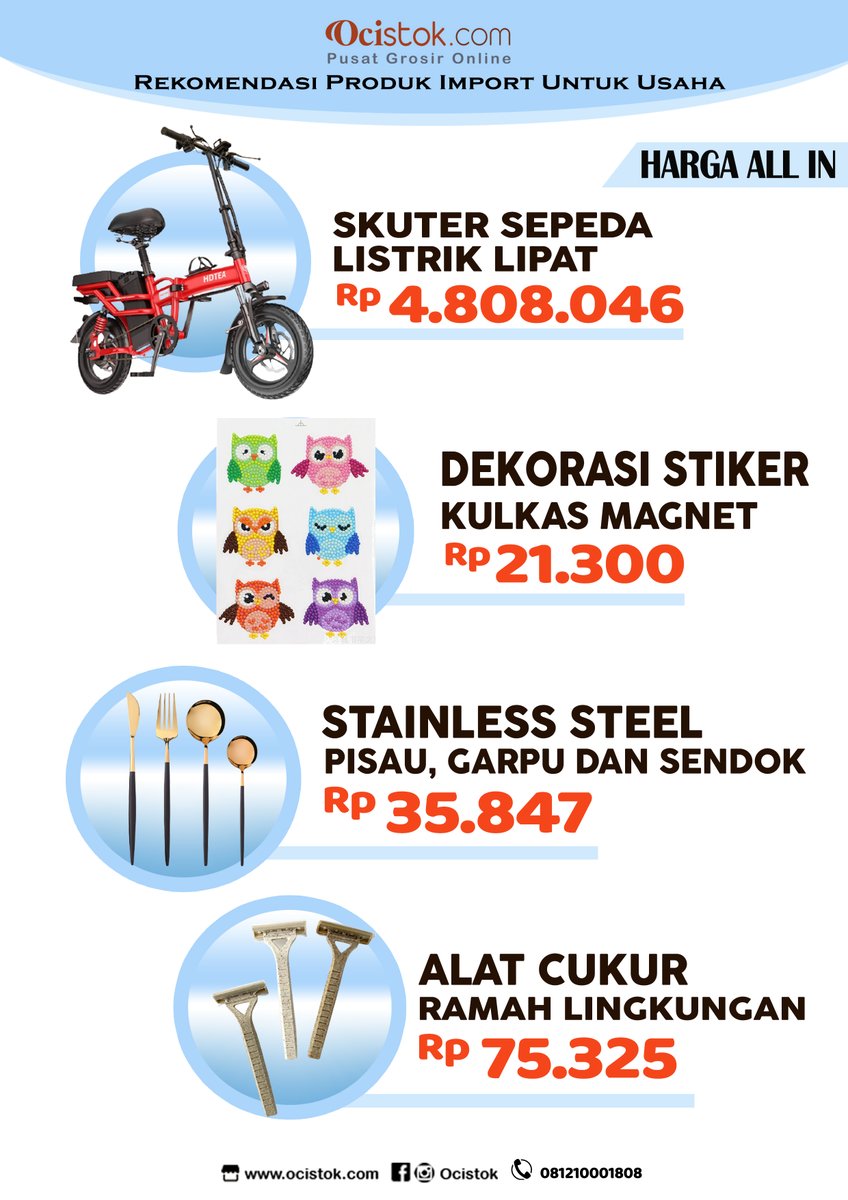 ocistok's tweet photo. Di https://t.co/JvM30cCt3Y kamu bisa dapetin produk impor China langsung dari supplier tangan pertama yang dijamin harganya TERMURAH untuk kamu buka usaha.

(Tag: Selingkuh Mahasiswa #kejaksaanri Gmeet M.Pd #supplier #reseller #dropshipping ) https://t.co/HXP6j1PdCx