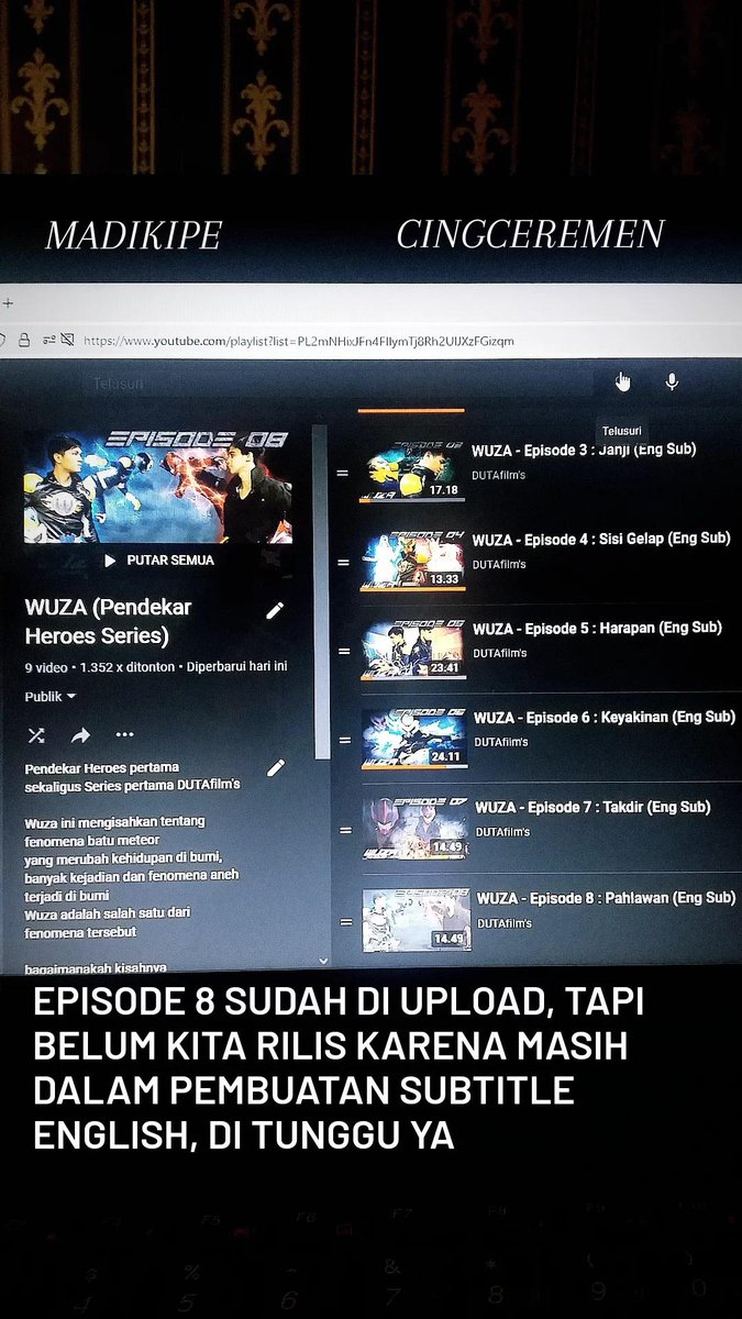 DUTAfilms's tweet photo. Sebentar lagi Wuza akan hadir kembali https://t.co/yg67epbvVX