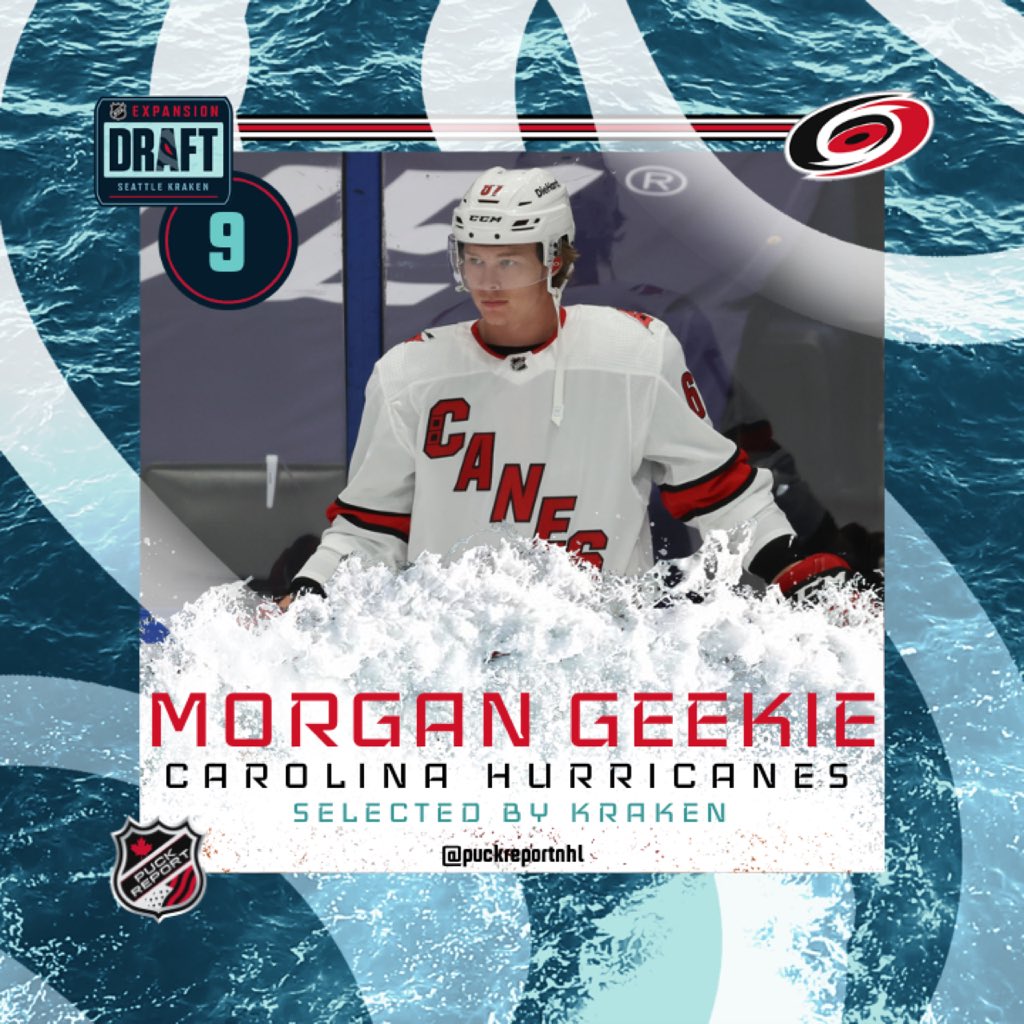 Carolina Hurricanes: The Seattle Kraken Select Morgan Geekie