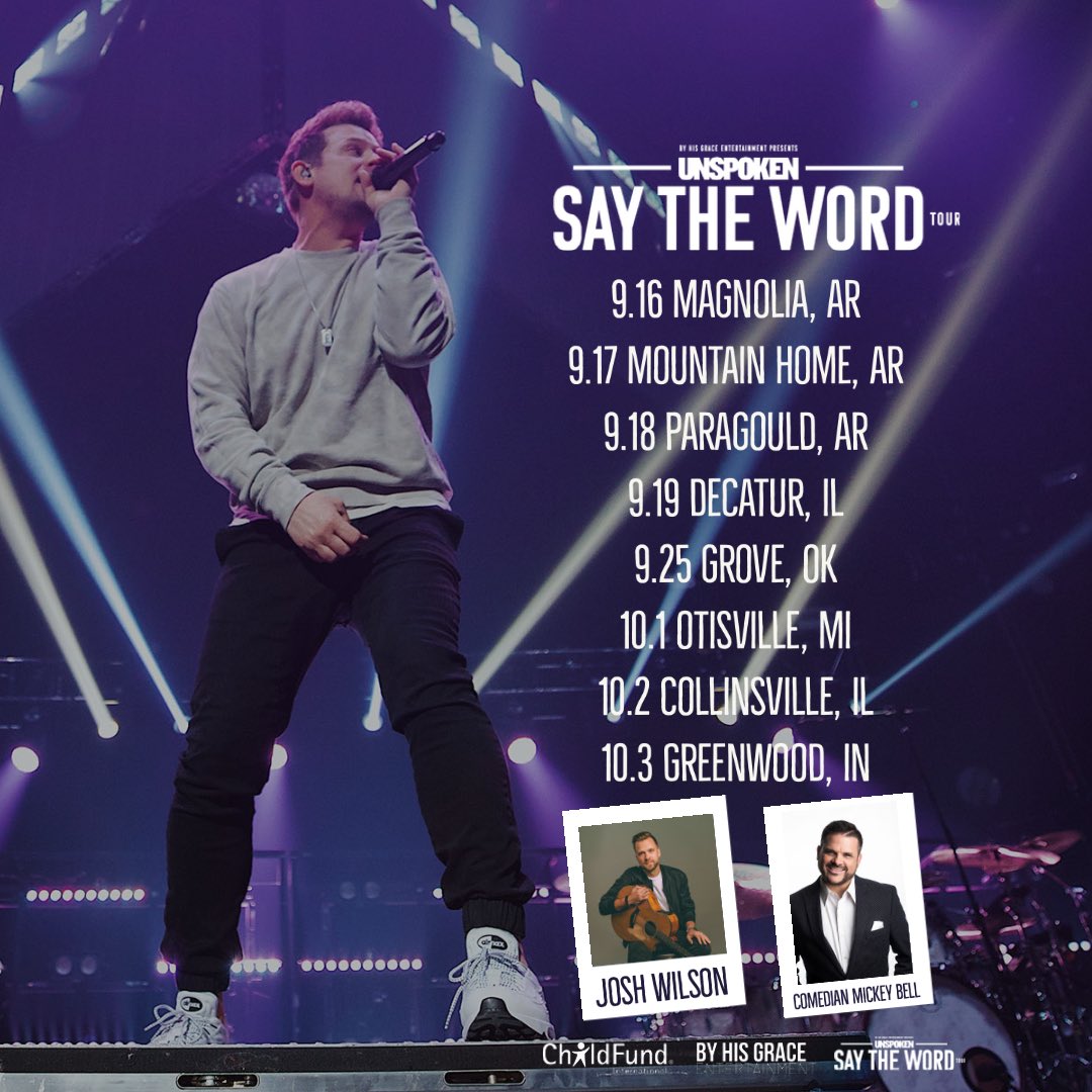 If you like live music, sales, and secret codes, then this is your day! Click the link in my bio &amp; use the code “unspoken“ to get a discount on presale tickets for the “Say The Word” Tour with <a href="/unspokenmusic/">UNSPOKEN</a> and <a href="/themickeybell/">Mickey Bell</a>! #SayTheWordTour