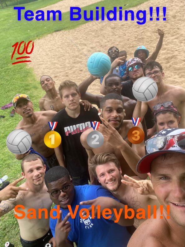 ratkaupsman's tweet photo. Nothing makes your team work better then playing sand volleyball. We try to get together weekly and do some type of outdoor event. This has helped our Management team become stronger and trust each other more##teamwork #teambuilding #changingourculture #trustoneanother https://t.co/23azgbg7mk