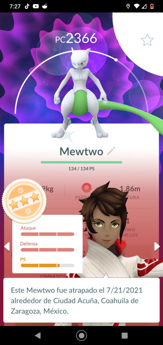 Roger140's tweet photo. @TorettoMaster lo mejor que e conseguido en mi hora legendaria 
#pokemonGo https://t.co/whPkOYaNAY