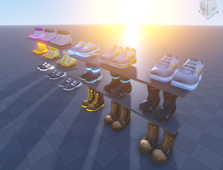 AmazingCreatorz's tweet photo. Here's some more Shoes I did for @RBLXcrackop 👟
Total time spent  =  7h+

 ♥️ and 🔁extremely appreciated!
#Roblox #RobloxDev #Robloxart #Lowpoly https://t.co/cdDqzDUBqF