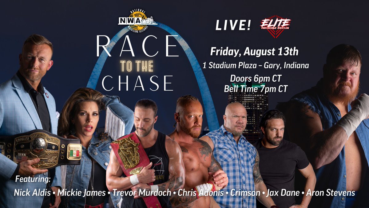 MarsheRockett's tweet photo. Craving a little more of @nwa action? 

Then make sure to come checkout a few of your favorite @nwa stars 8/13 in Gary,IN ! You will be glad that you did #AllDay🚀 

#MarsheAllDay🚀 #NWA73 #EMPOWERRR #RaceToTheChase https://t.co/C2kEyg7yB0