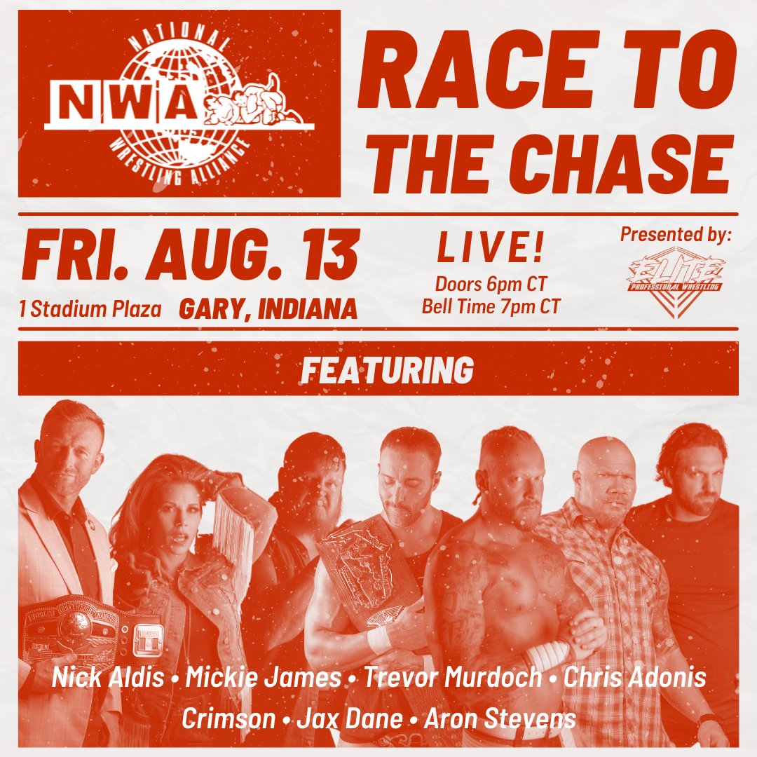 MarsheRockett's tweet photo. Craving a little more of @nwa action? 

Then make sure to come checkout a few of your favorite @nwa stars 8/13 in Gary,IN ! You will be glad that you did #AllDay🚀 

#MarsheAllDay🚀 #NWA73 #EMPOWERRR #RaceToTheChase https://t.co/C2kEyg7yB0