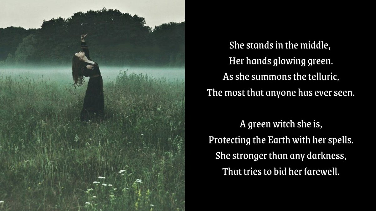 "The Green Witch"

#Telluric #crowcalls #PoetryIsNotDead <a href="/QuillandCrow/">Quill & Crow Publishing House</a>