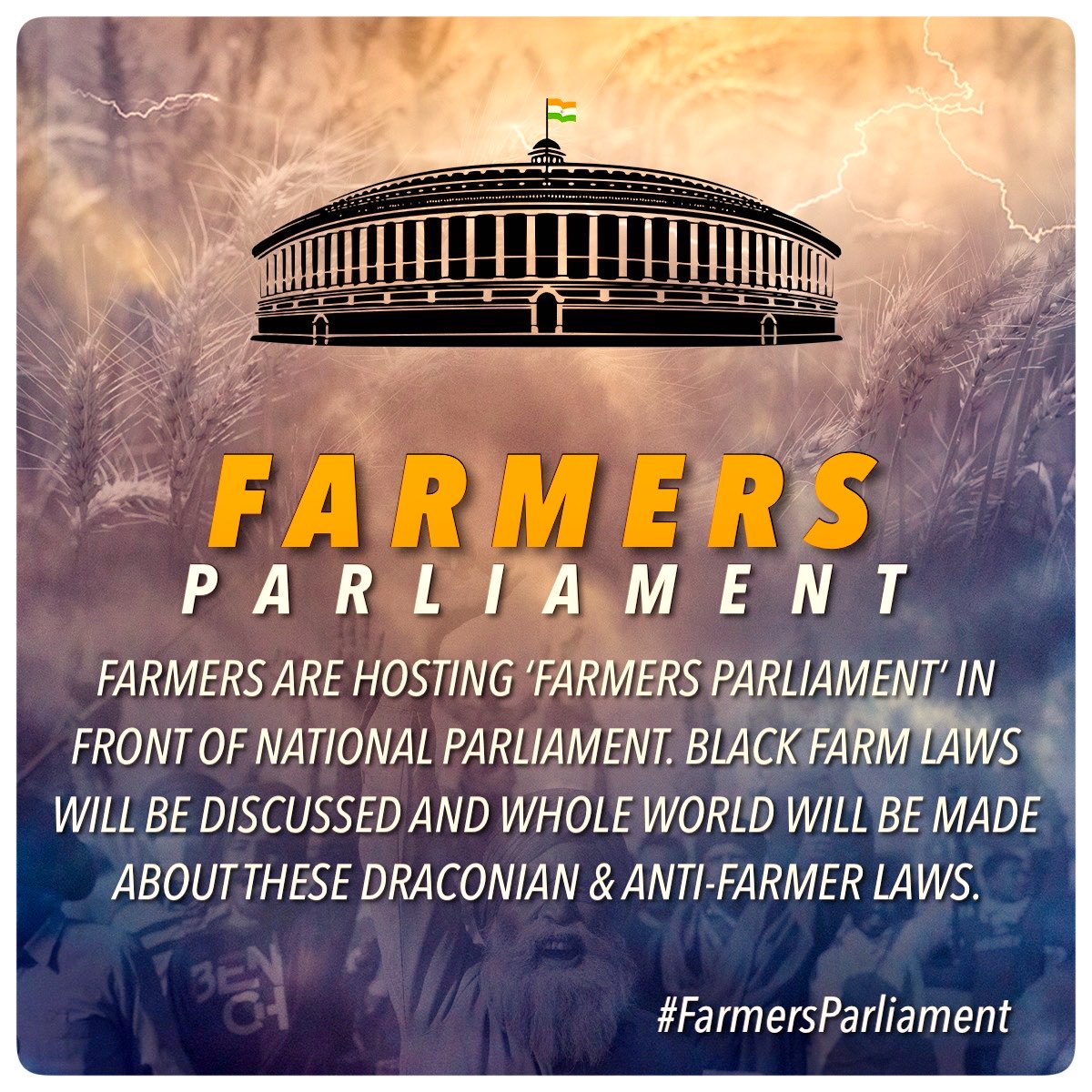 RT @Bhupendra612000: Tweet and Retweet
Today tagline

#FarmersParliament https://t.co/PqNSAaA6Bq