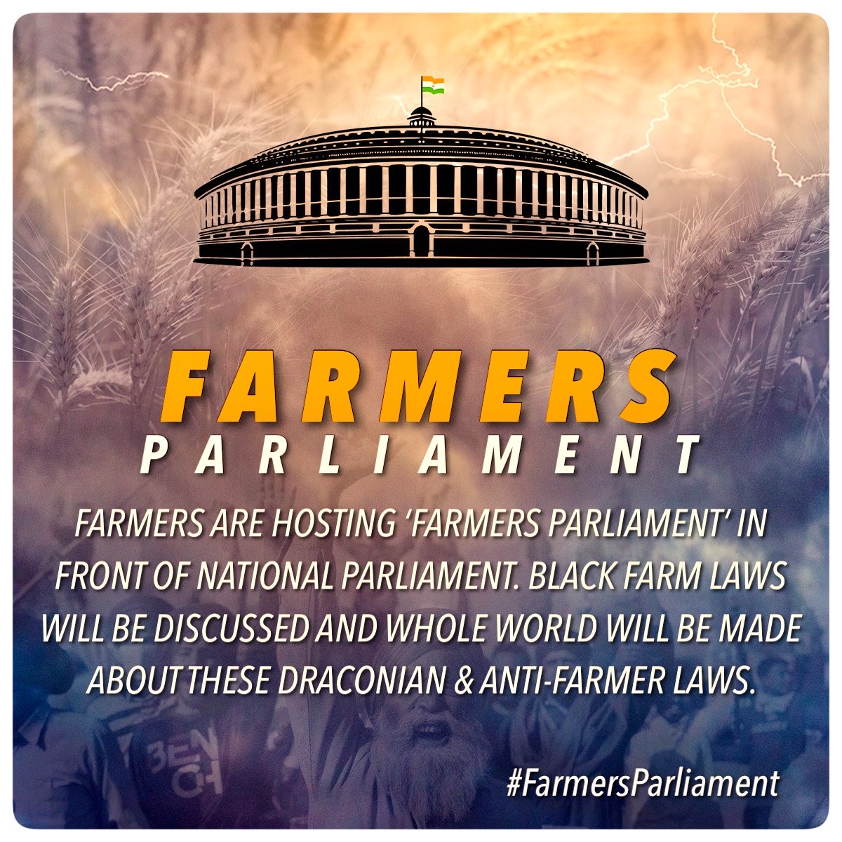 BeiMaan_21's tweet photo. Today at 9am  farmers march to parliament

Let’s stay focussed and unite on Twitter

Let’s remember who is on the roads sacrificing their lives for India’s future

#FarmersParliament https://t.co/vjZJF444eT