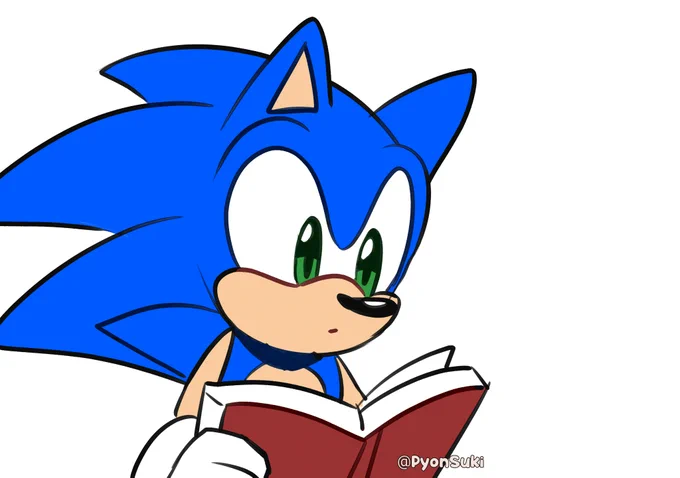 Tails puts little motivational notes in books so Sonic can read more 😊✨
--
#SonicTheHedgehog 
